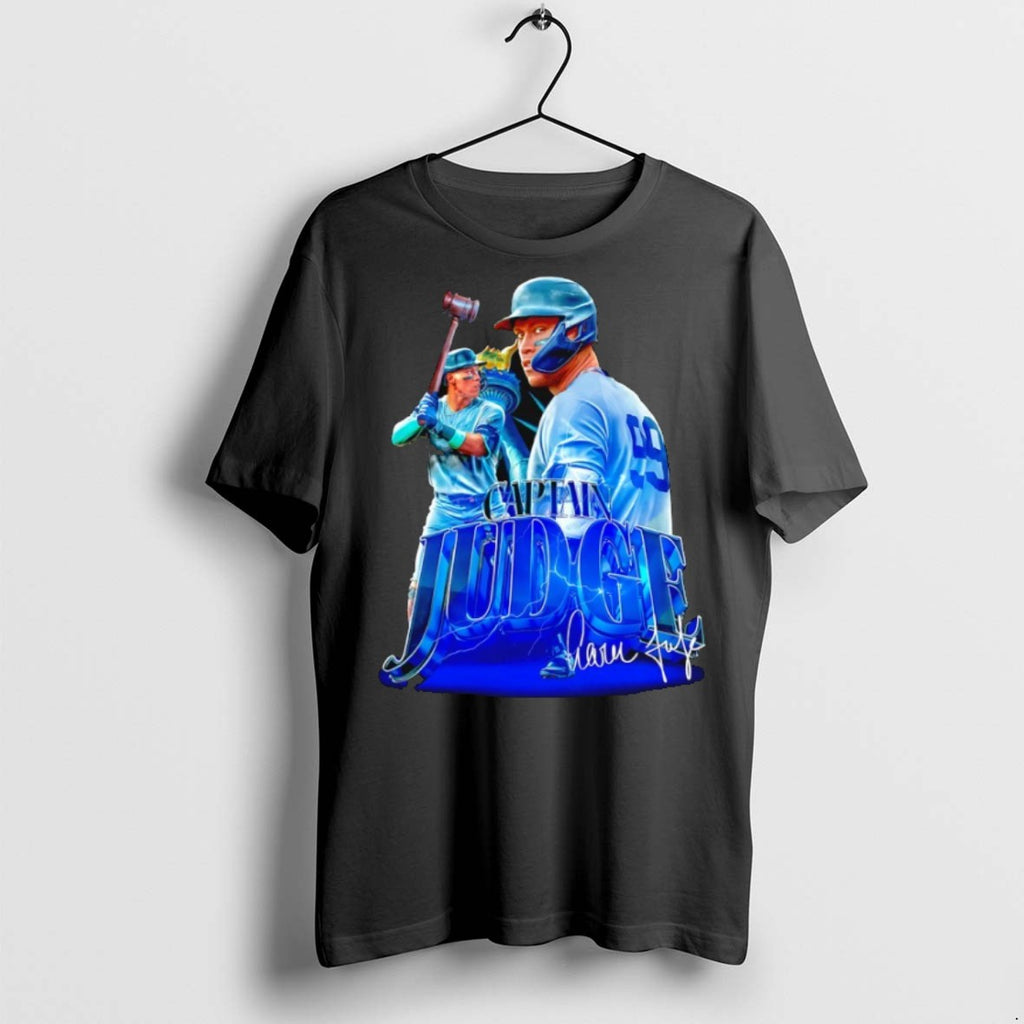 Premium Captain Judge New York Yankees Aaron Judge Signature Graphic T Shirts