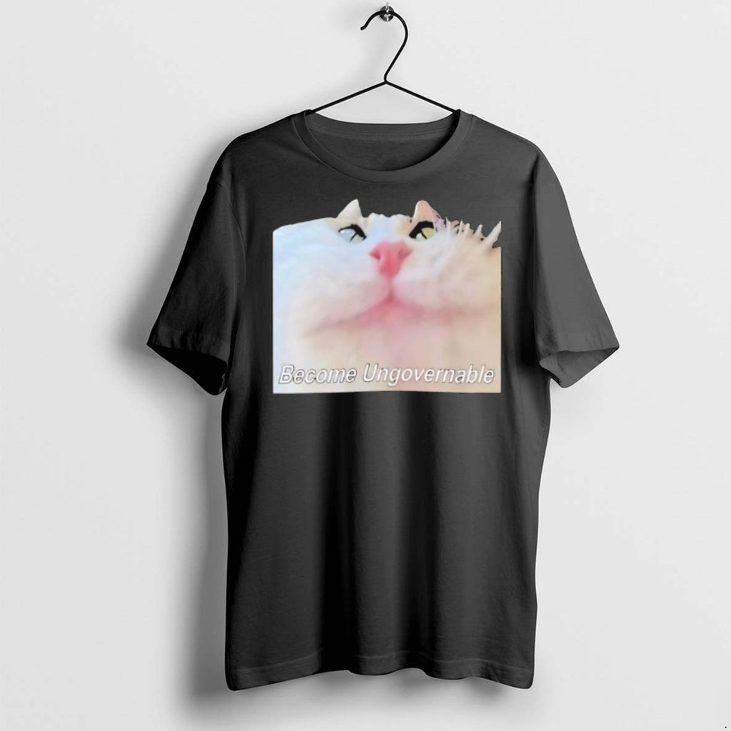 Premium Cat Become Ungovernable Graphic Funny T Shirts