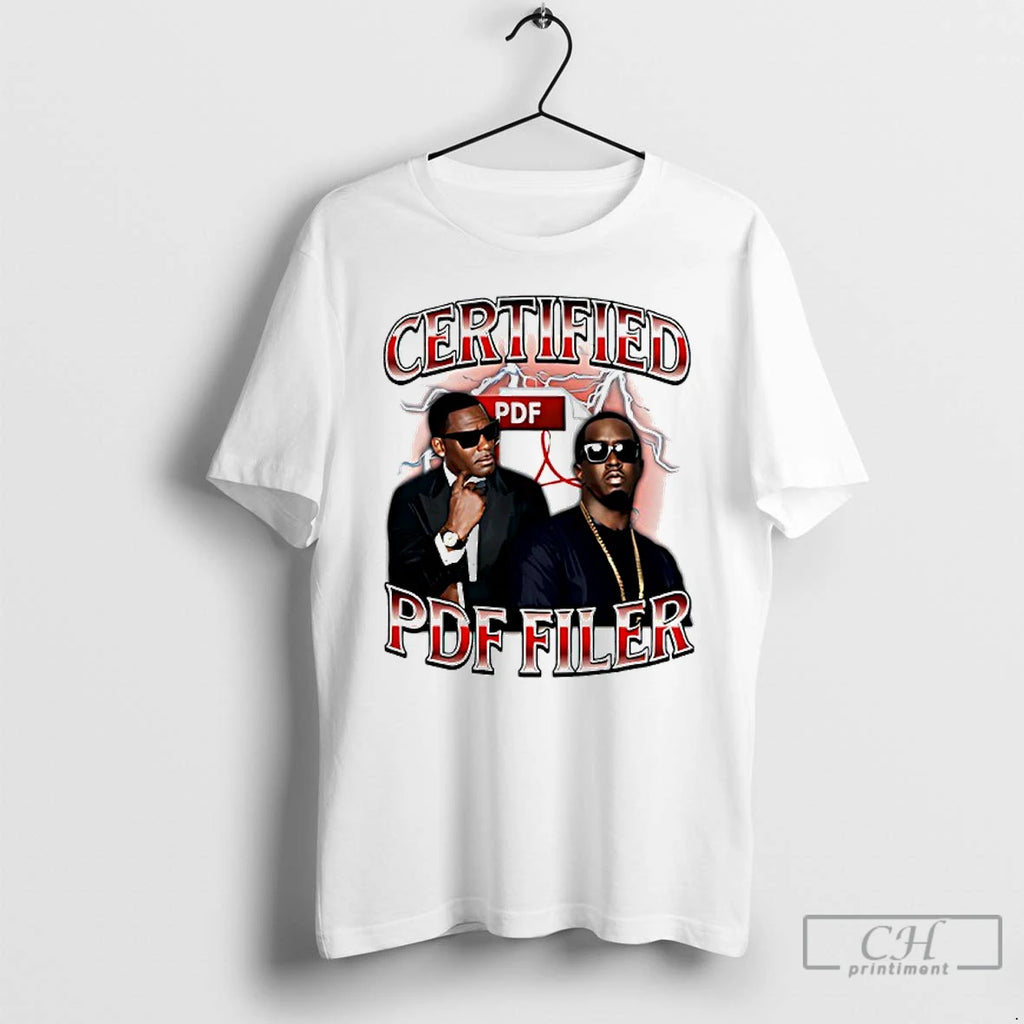 Premium Certified Pdf Filer Graphic T Shirts