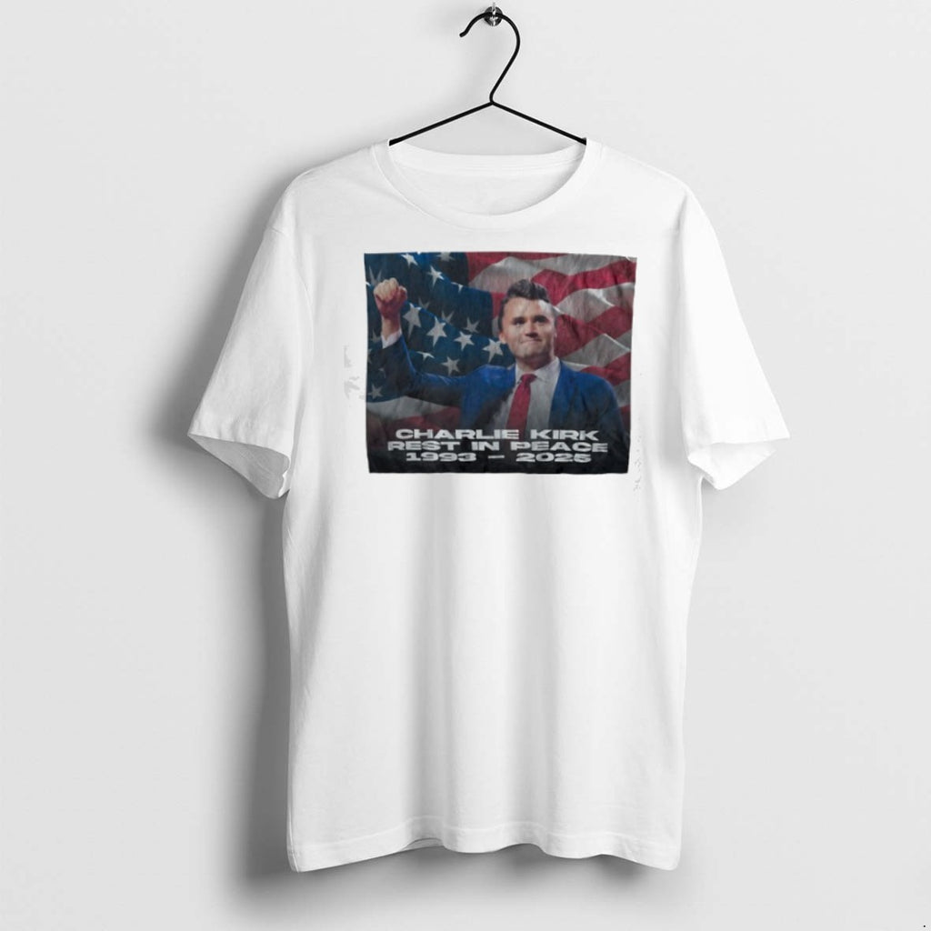 Premium Charlie Kirk Rest In Peace 1993 2025 America Flag T Shirts