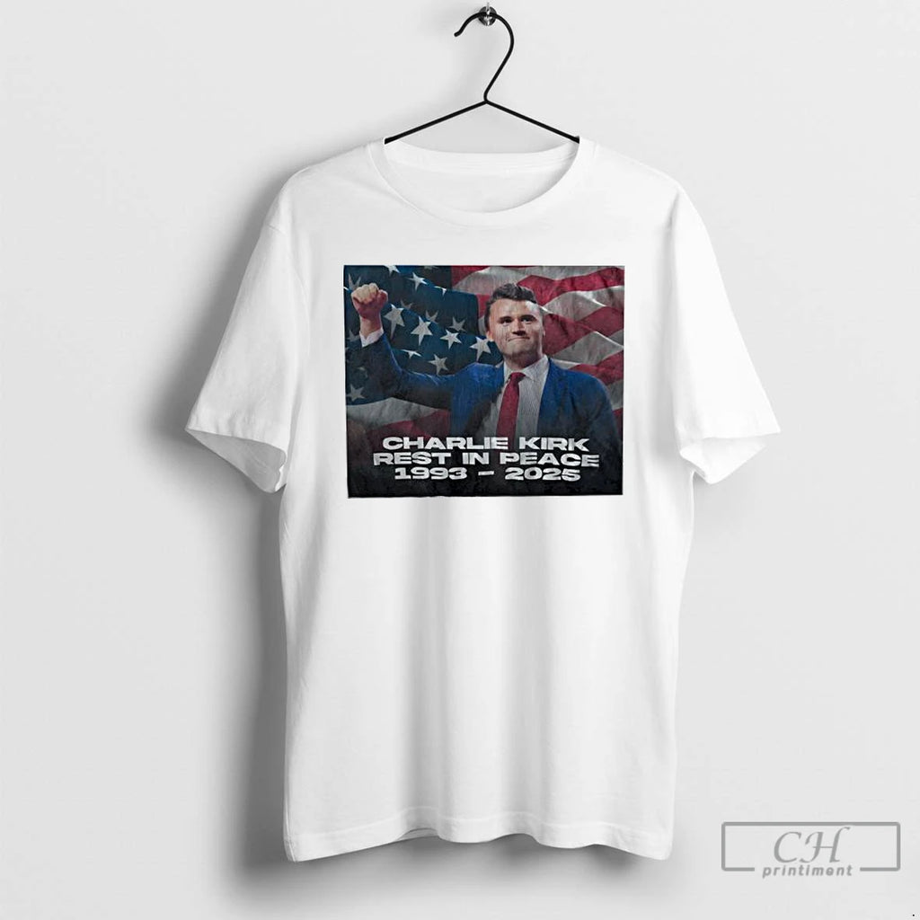 Premium Charlie Kirk Rest In Peace 1993 Passed Away 2025 Graphic T Shirts