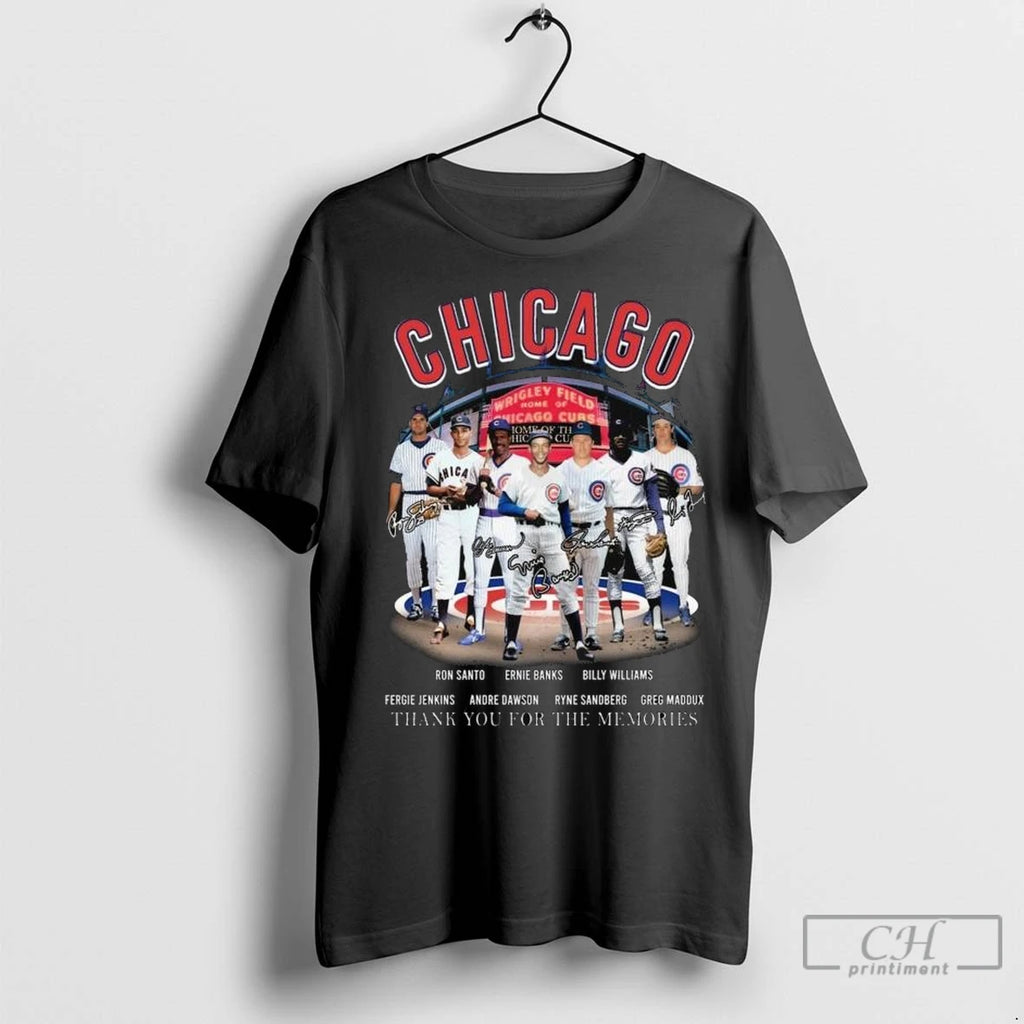 Premium Chicago Cubs Legends Players Signatures Thank You For The Memories Long Sleve