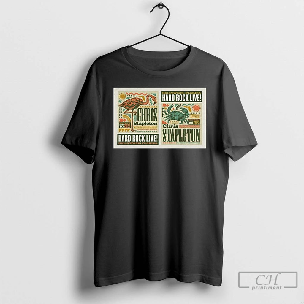 Premium Chris Stapleton Hollywood Fl October 10 11 2025 Long Sleve T Shirts