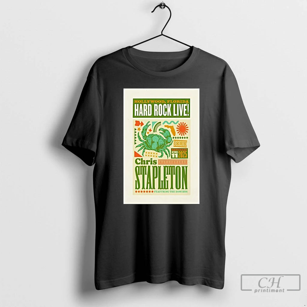 Premium Chris Stapleton Hollywood Fl Tour 2025 T Shirts
