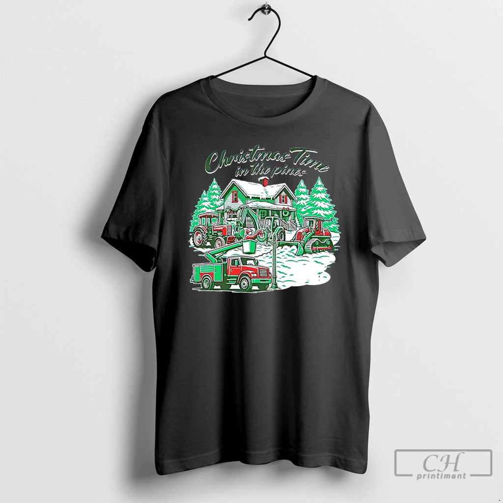 Premium Christmas Time In The Pines T Shirts