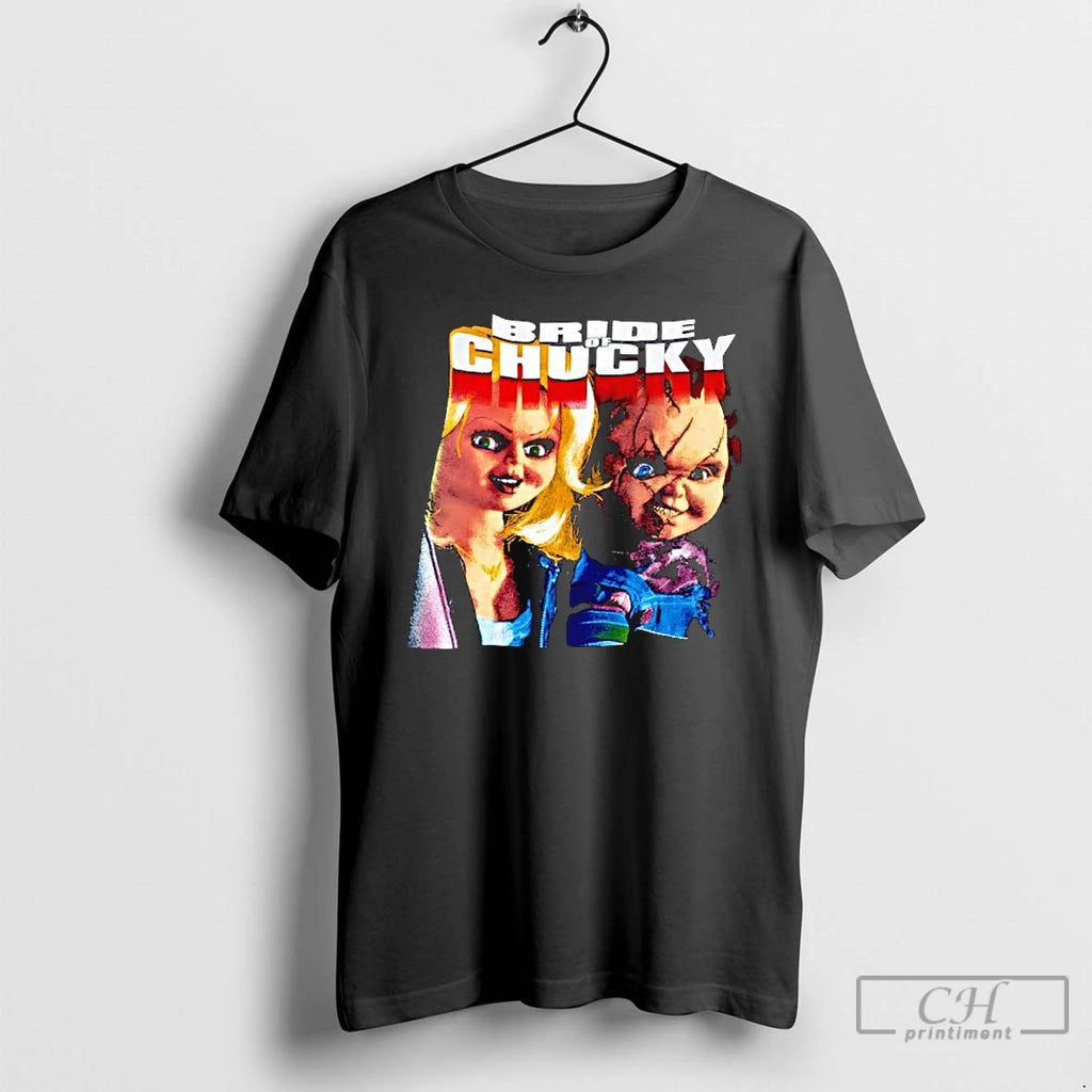 Premium Chucky And Tiffany Valentine Bride Of Chucky Film T Shirts