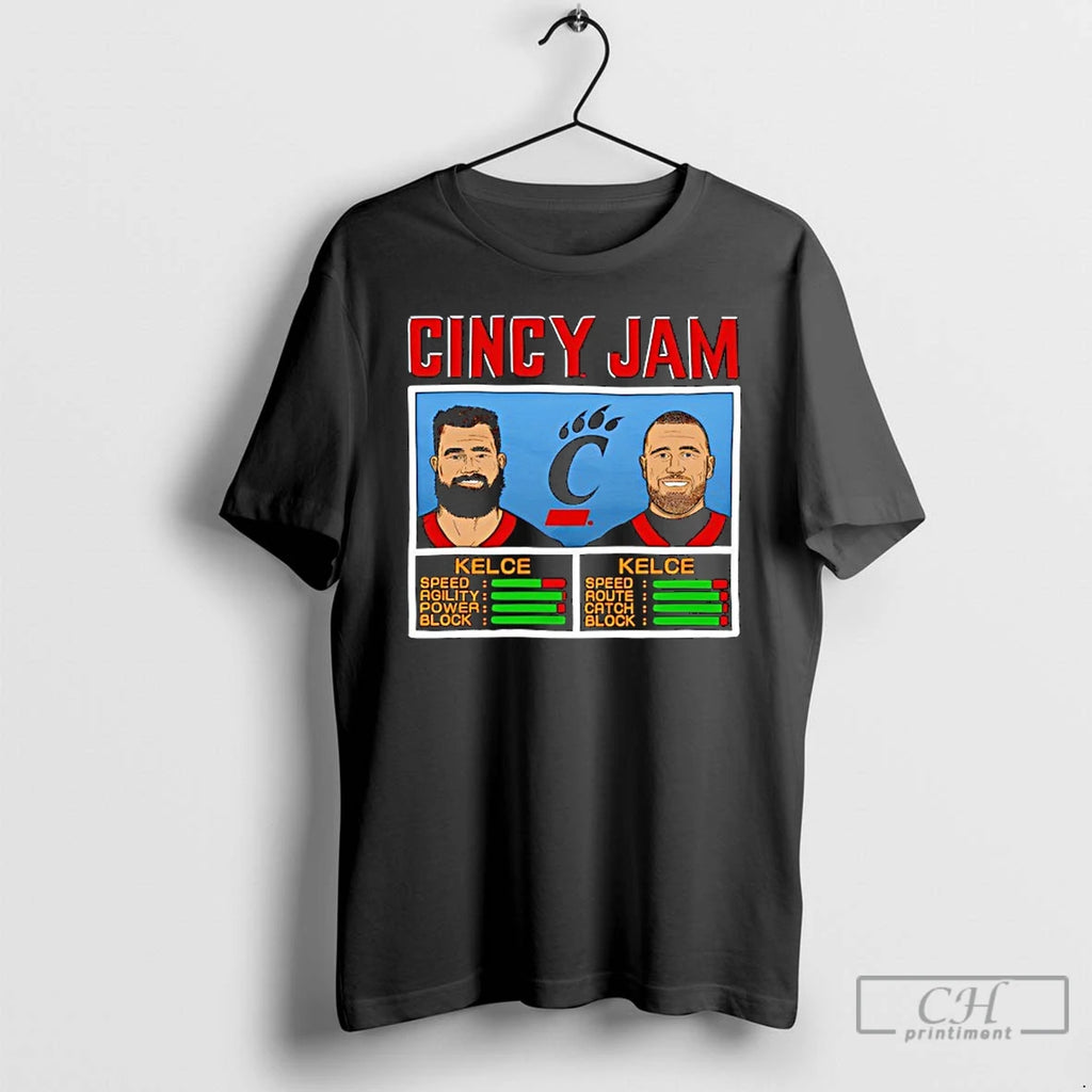 Premium Cincinnati Bearcats Cincy Jam Jason Kelce And Travis Kelce T Shirts