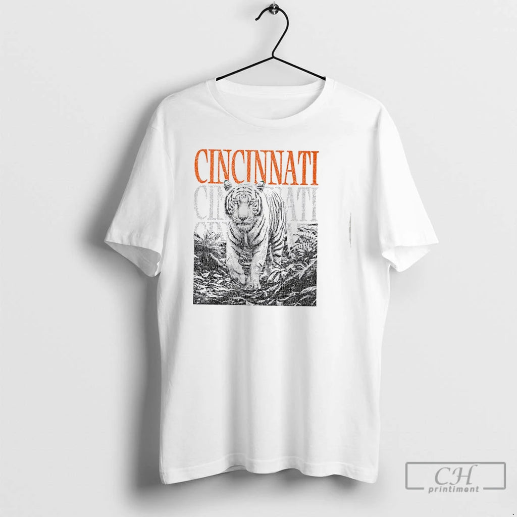Premium Cincinnati Cyclones Jungle Vibes White Tiger T Shirts