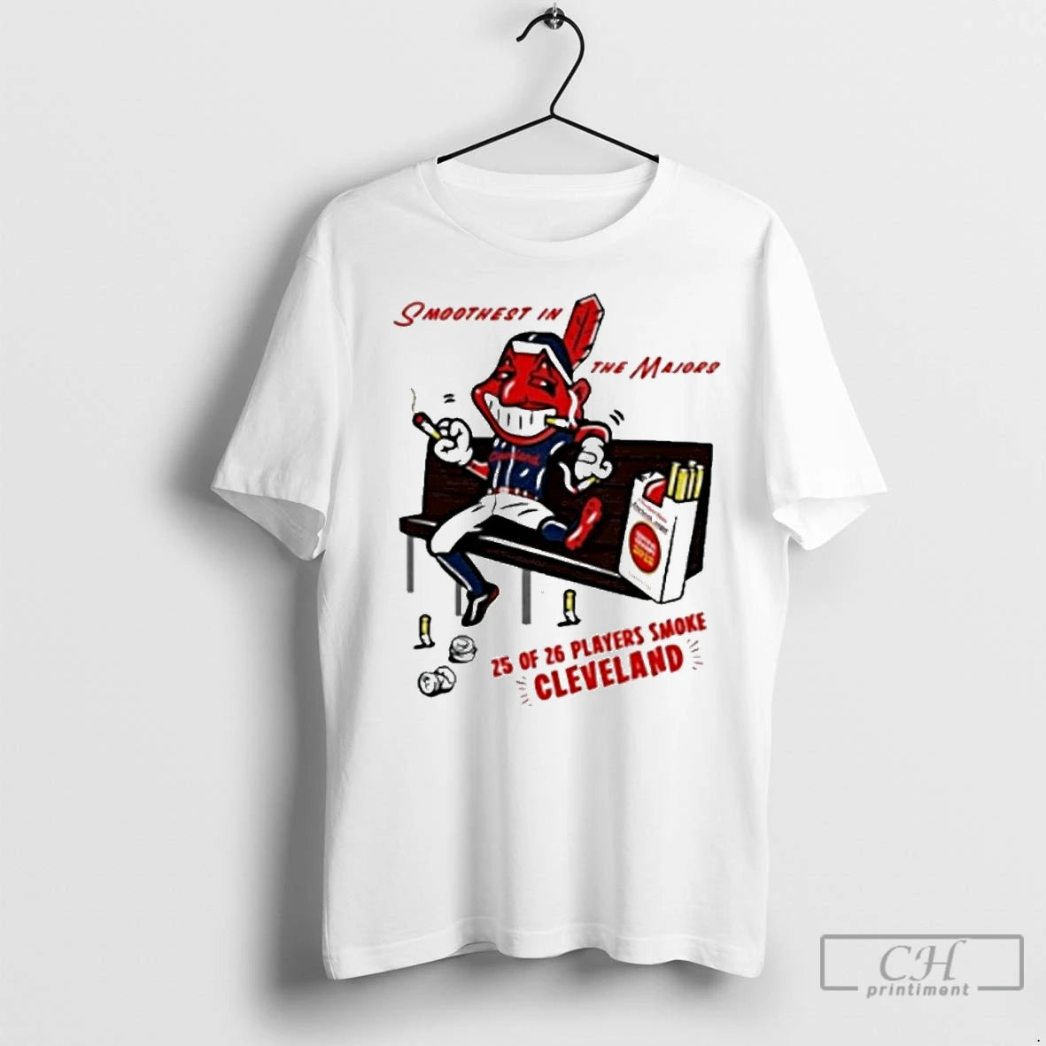 Premium Cleveland Guardians Smoothest In The Majors 25 Of 26 Players Smoke Mascot
