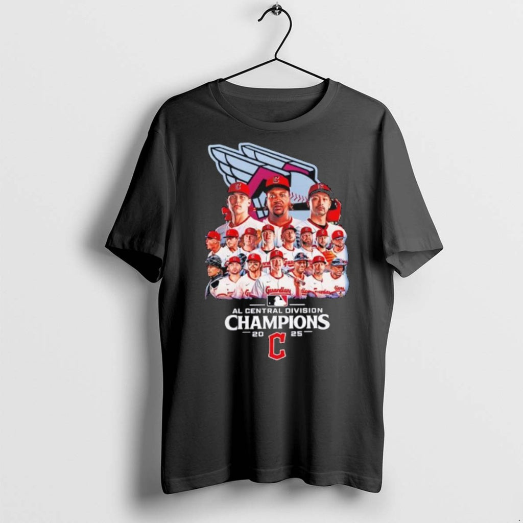 Premium Cleveland Guardians Players Team Win 2025 Al Central Division Champions T Shirts
