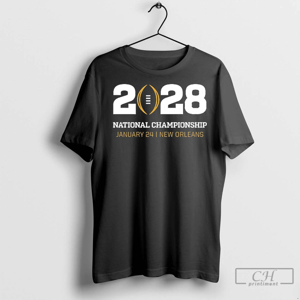 Premium College Football Playoff National Championship January 24 2028 New Orleans Logo