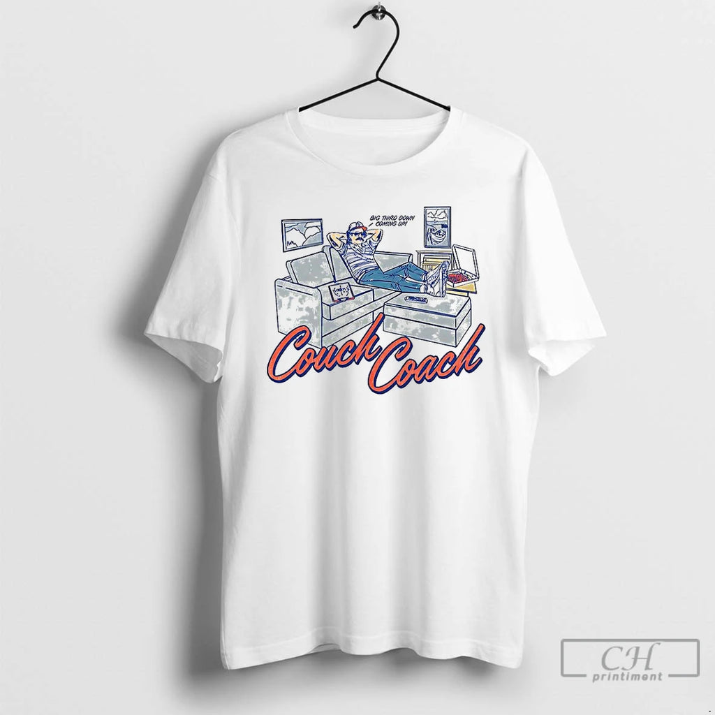 Premium Couch Coach Big Third Down Coming Up Vintage T Shirts