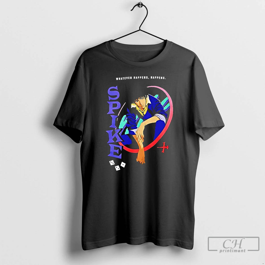 Premium Cowboy Bebop Spike Dice Portrait T Shirts