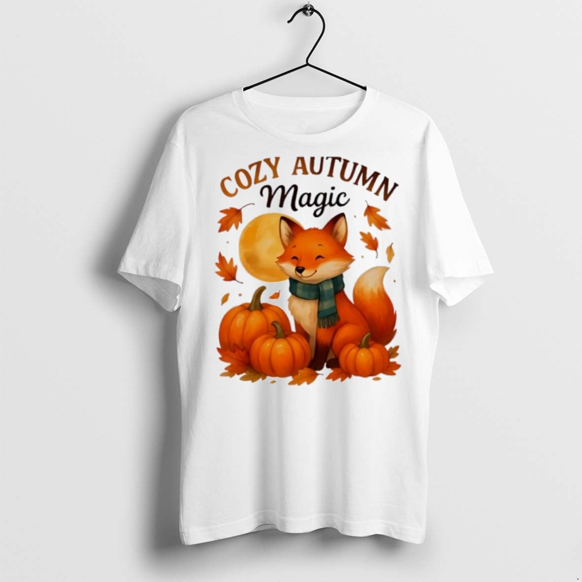 Premium Cozy Autumn Magic Cute Fox Halloween T Shirts