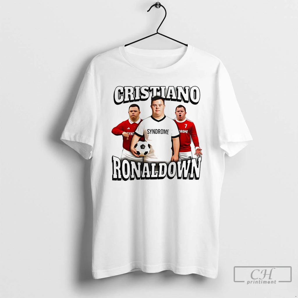 Premium Cristiano Ronaldown Cristiano Ronaldo X Down Graphic T Shirts