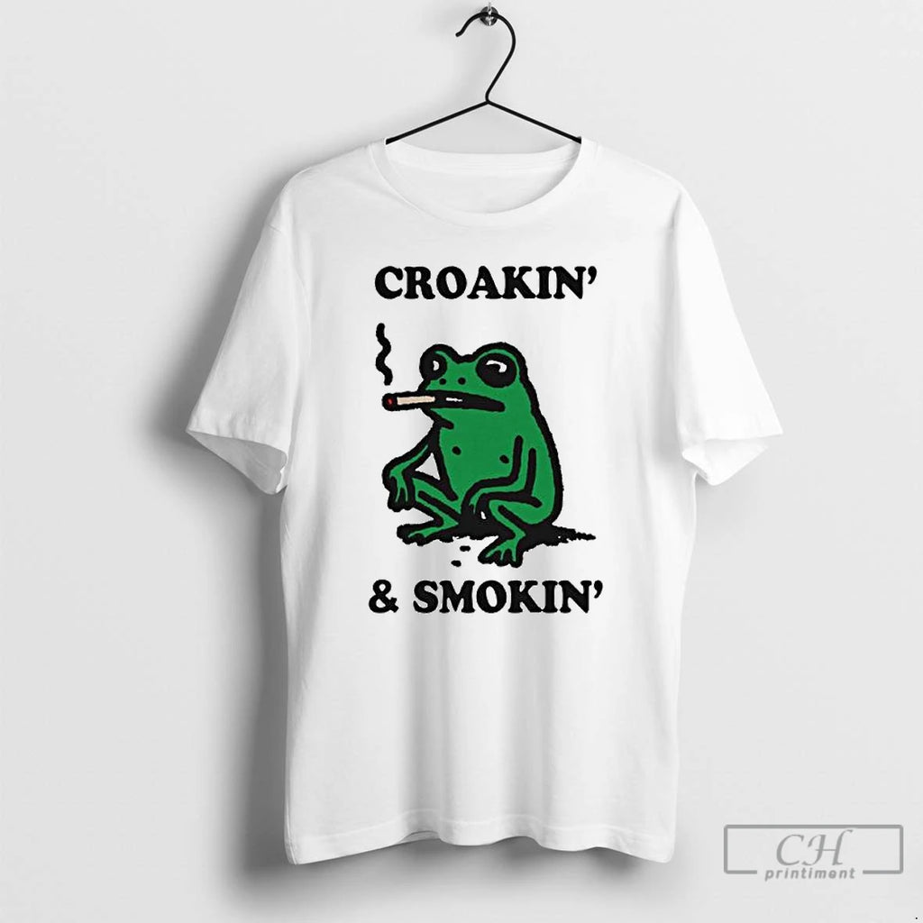 Premium Croakin And Smokin Ornaments T Shirts