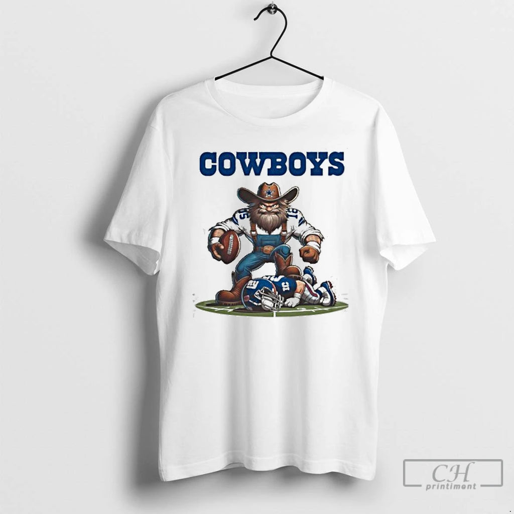 Premium Dallas Cowboys Vs New York Giants Mascot Rivalries 2025 T Shirts