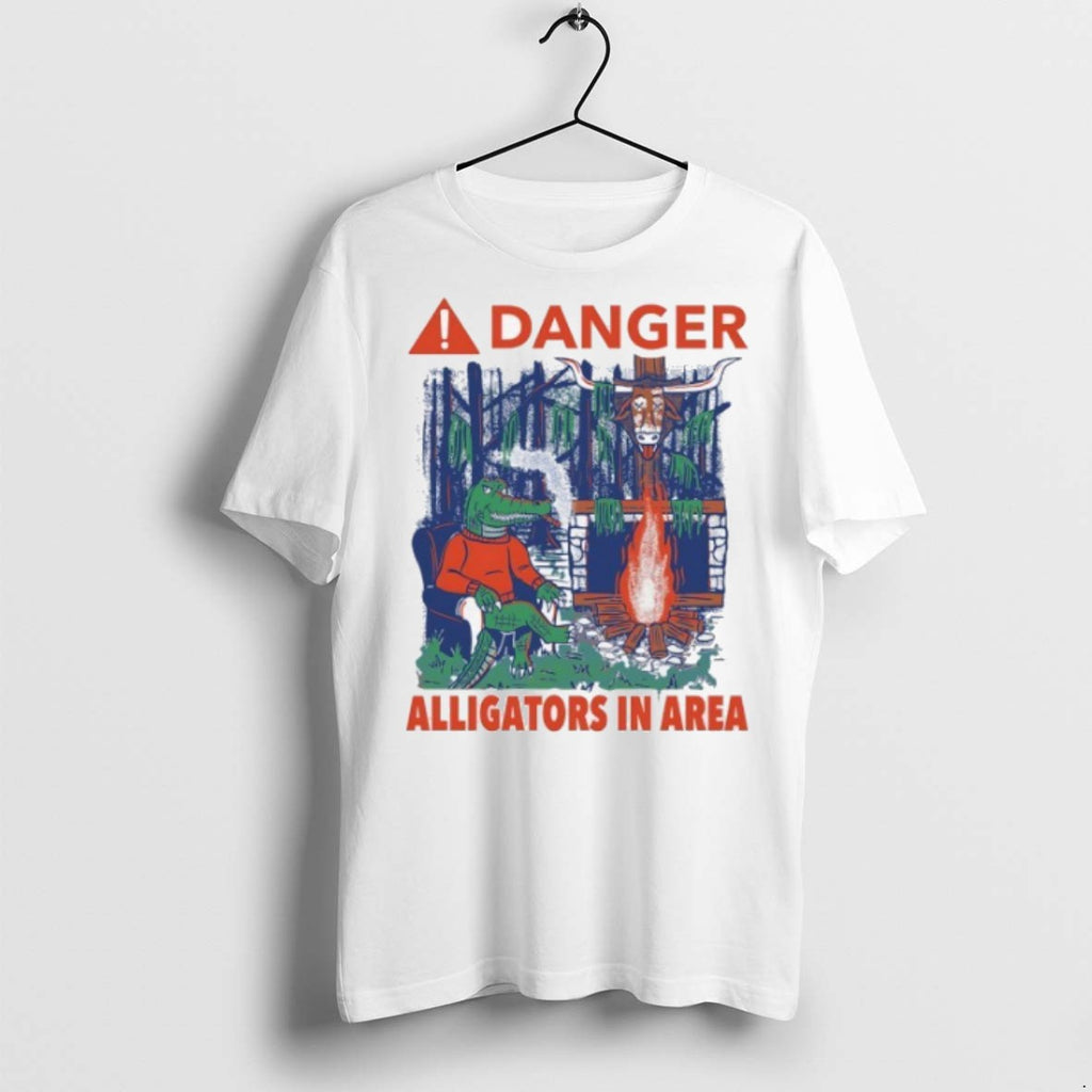 Premium Danger Alligators In Area Florida Gators Beat Texas Longhorns T Shirts