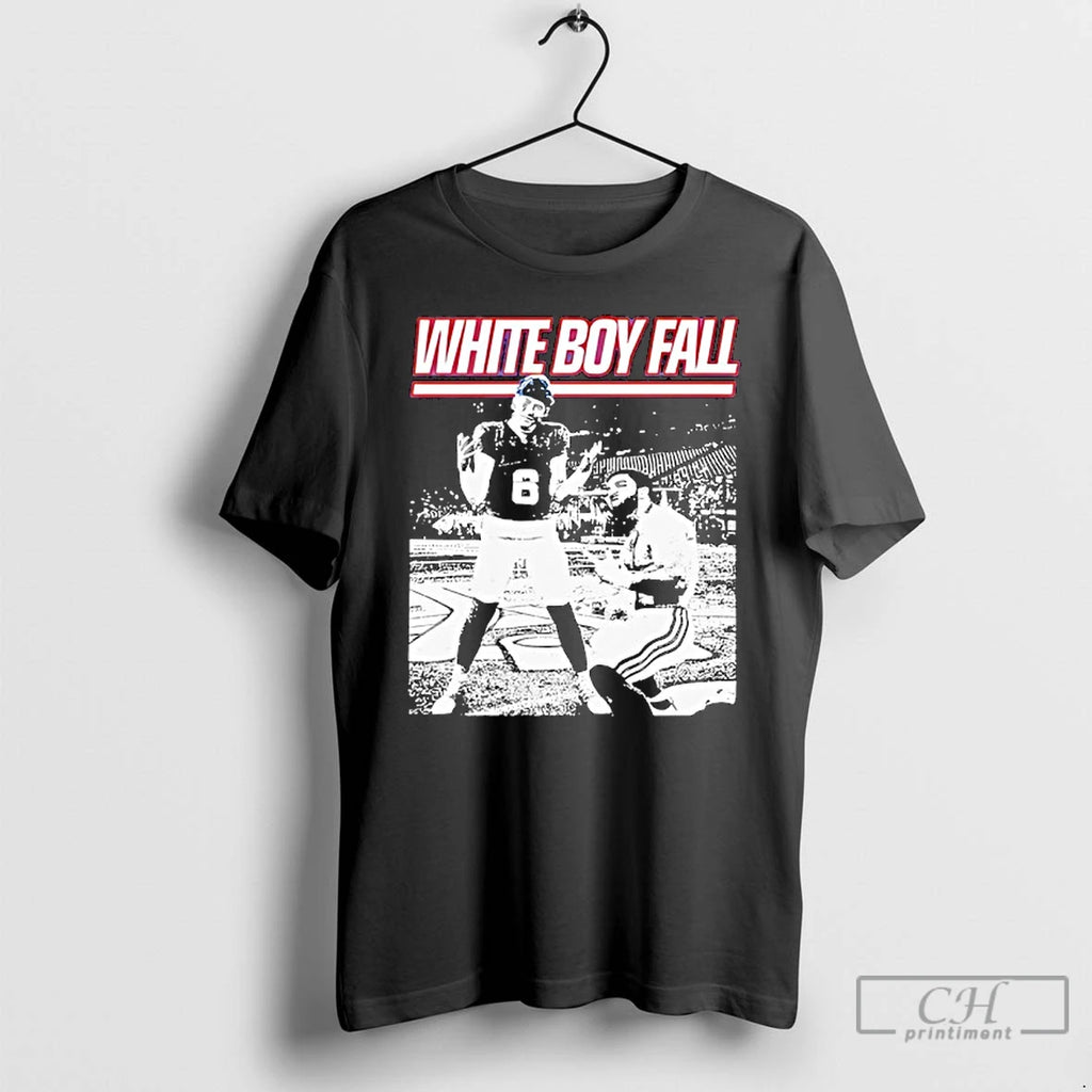 Premium Dart And Skattebo White Boy Fall T Shirts