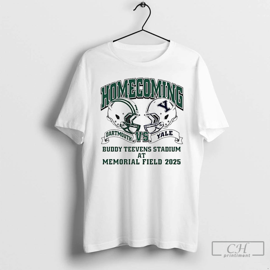 Premium Dartmouth Vs Yale Homecoming Buddy Teevens Stadium At Memorial Field 2025 T Shirts