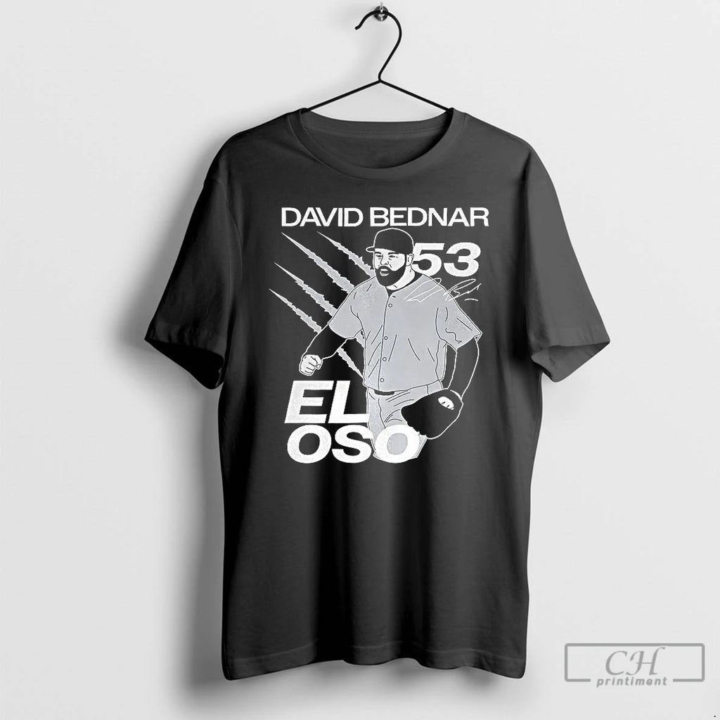 Premium David Bednar New York Yankees Baseball Eloso Number 53 Signature T Shirts