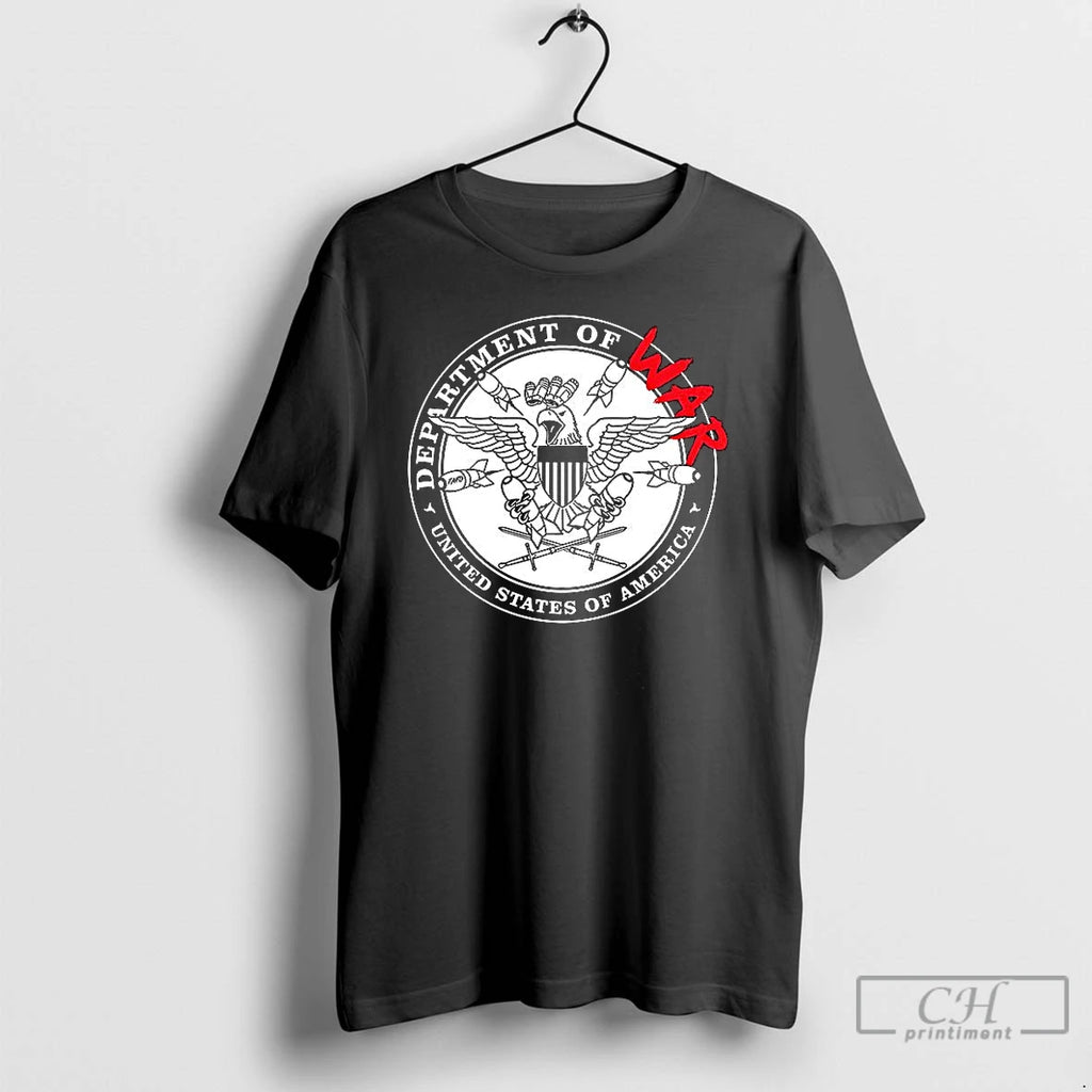 Premium Department Of War United States Of America Logo T Shirts
