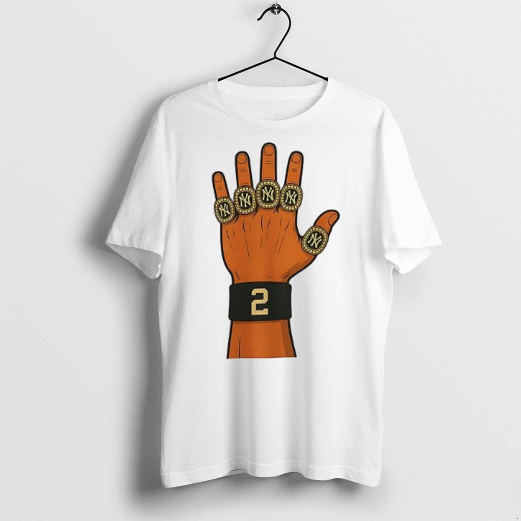Premium Derek Jeter 5 Ring Tribute T Shirts
