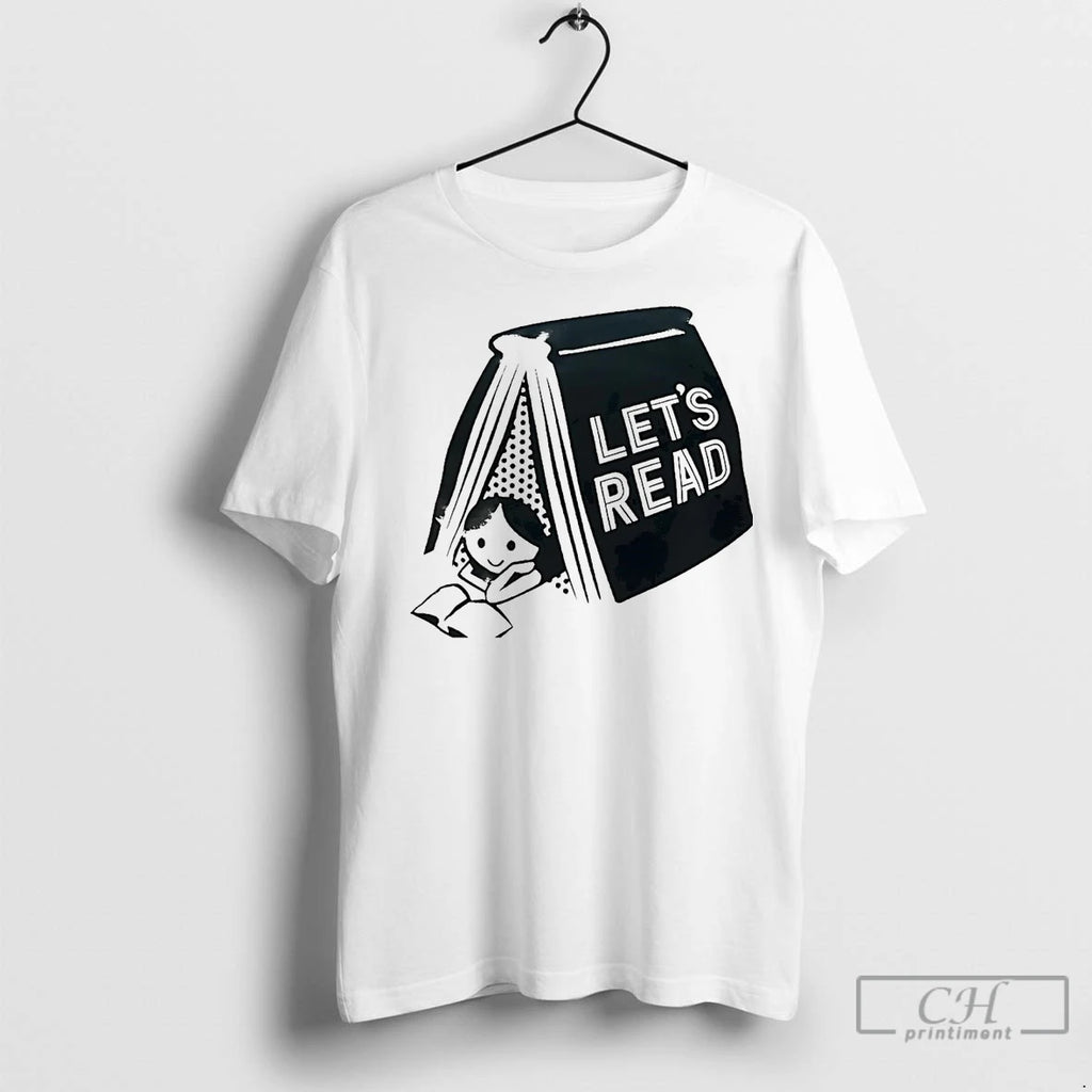 Premium Derek Luh Wearing Lets Read Book