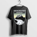 Premium Deschutes Brewery Sunset Badge Mountain T Shirts