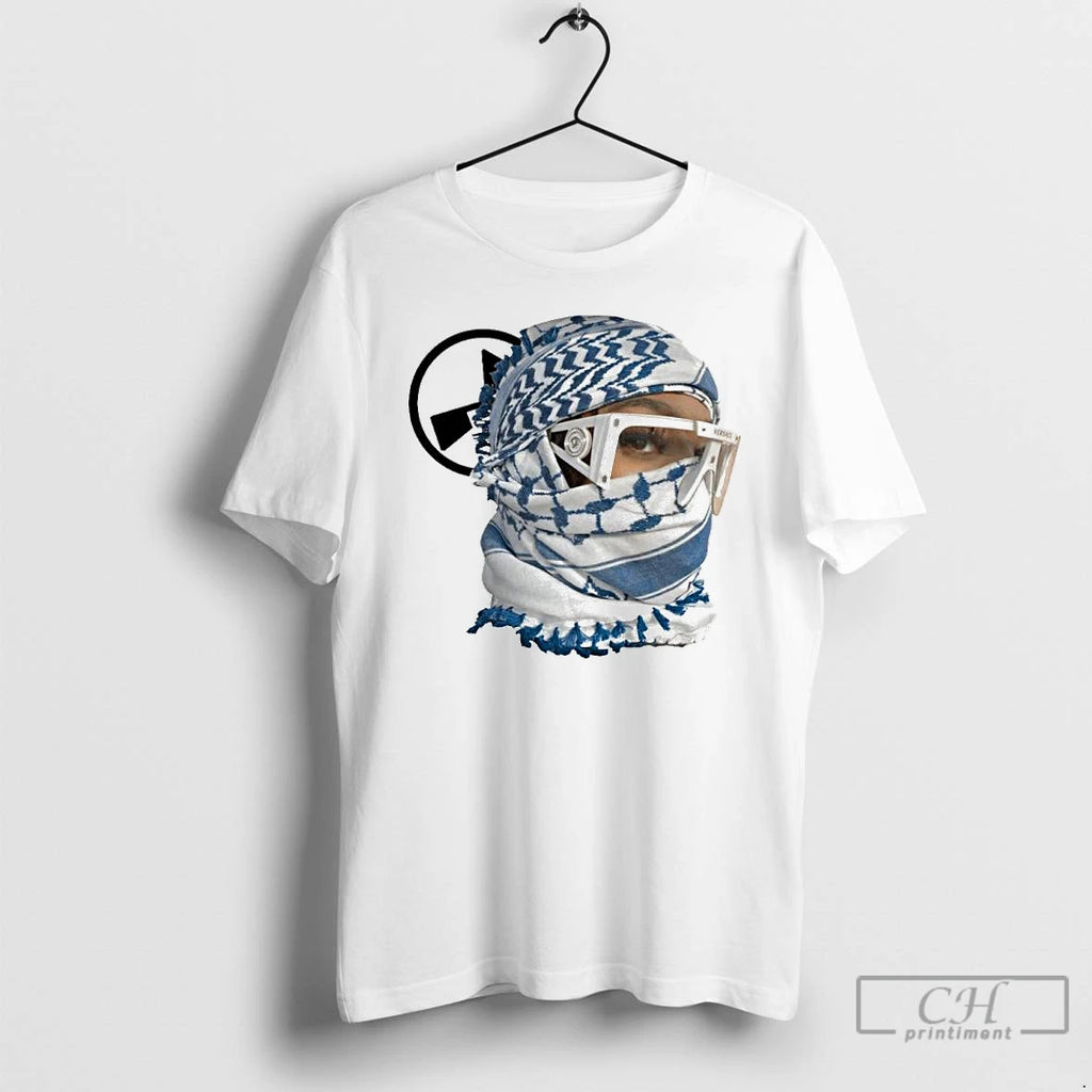 Premium Desert Scarf Girl Print Ornaments T Shirts