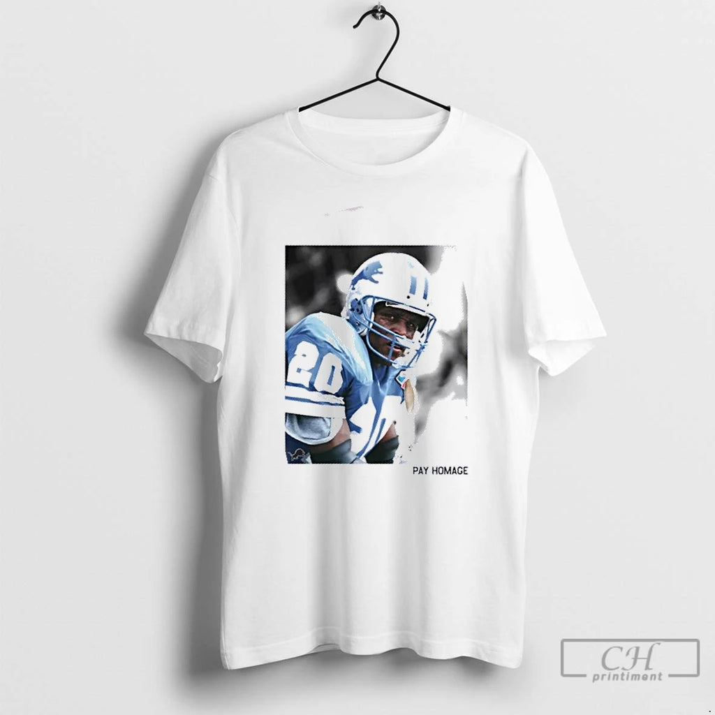 Premium Detroit Lions Barry Sanders Homage Ash Pay Homage T Shirts