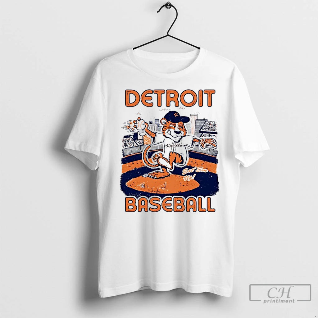 Premium Detroit Tigers Baseball Mascot Eat Em Up