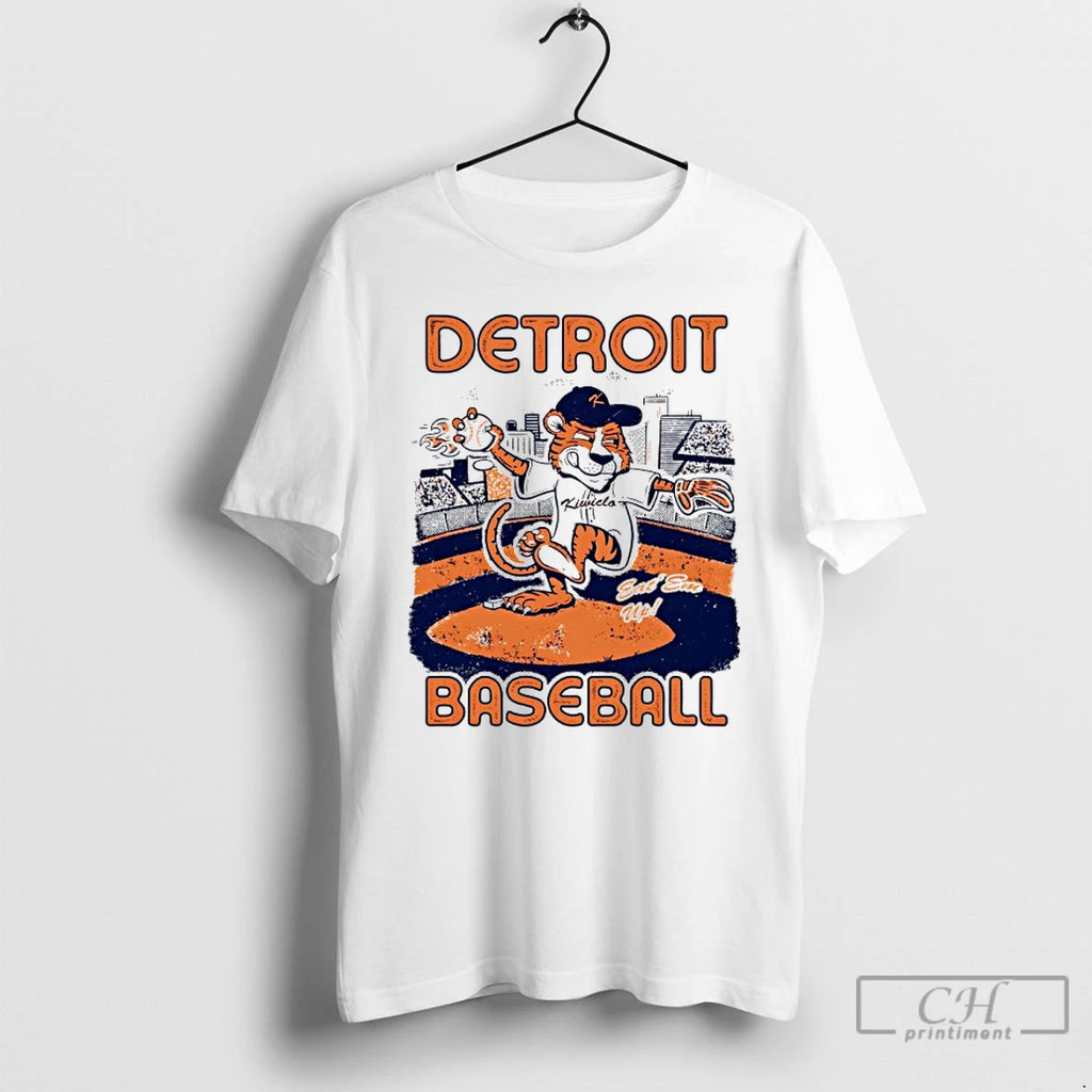 Premium Detroit Tigers Baseball Mascot Eat Em Up T Shirts