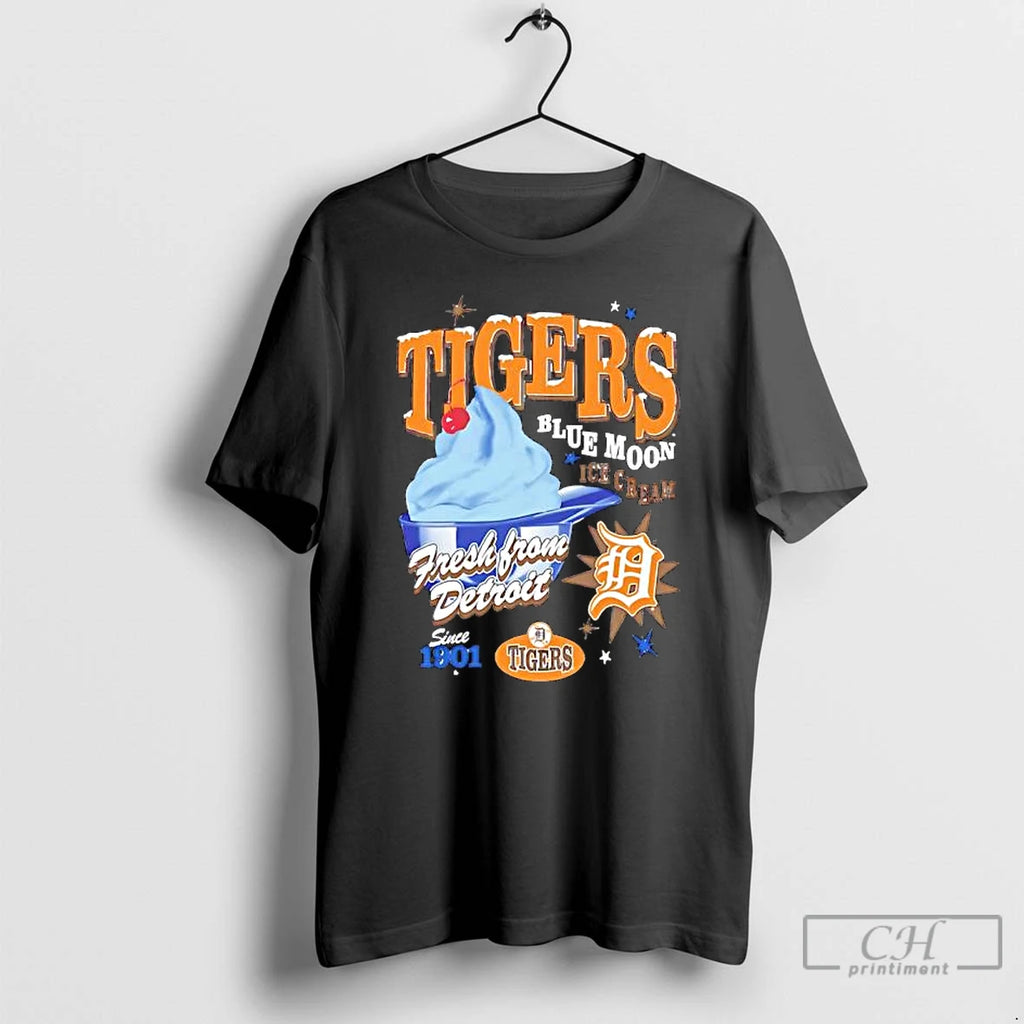 Premium Detroit Tigers Ice Cream Parlor Foundation Blue Moon Fresh From Detroit Since 1901