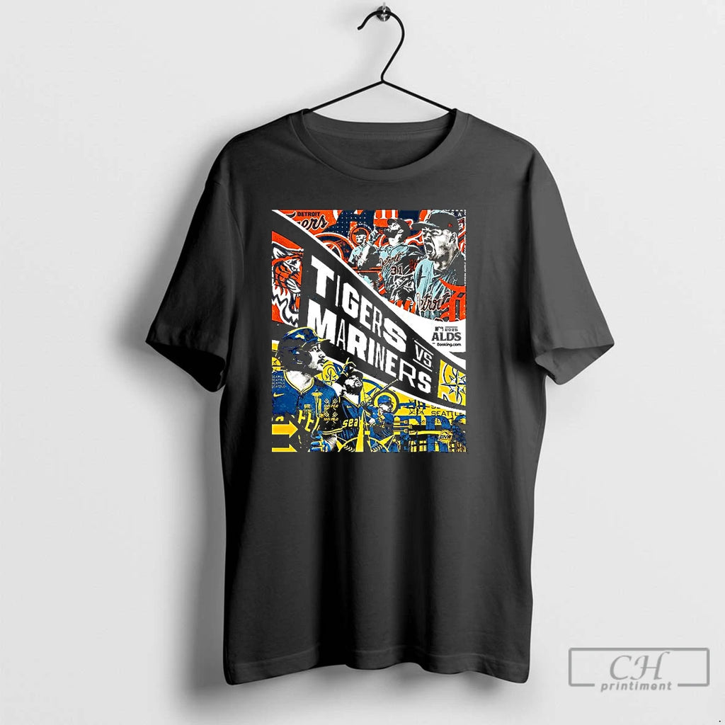 Premium Detroit Tigers Vs Seattle Mariners Alds 2025 Graphic T Shirts