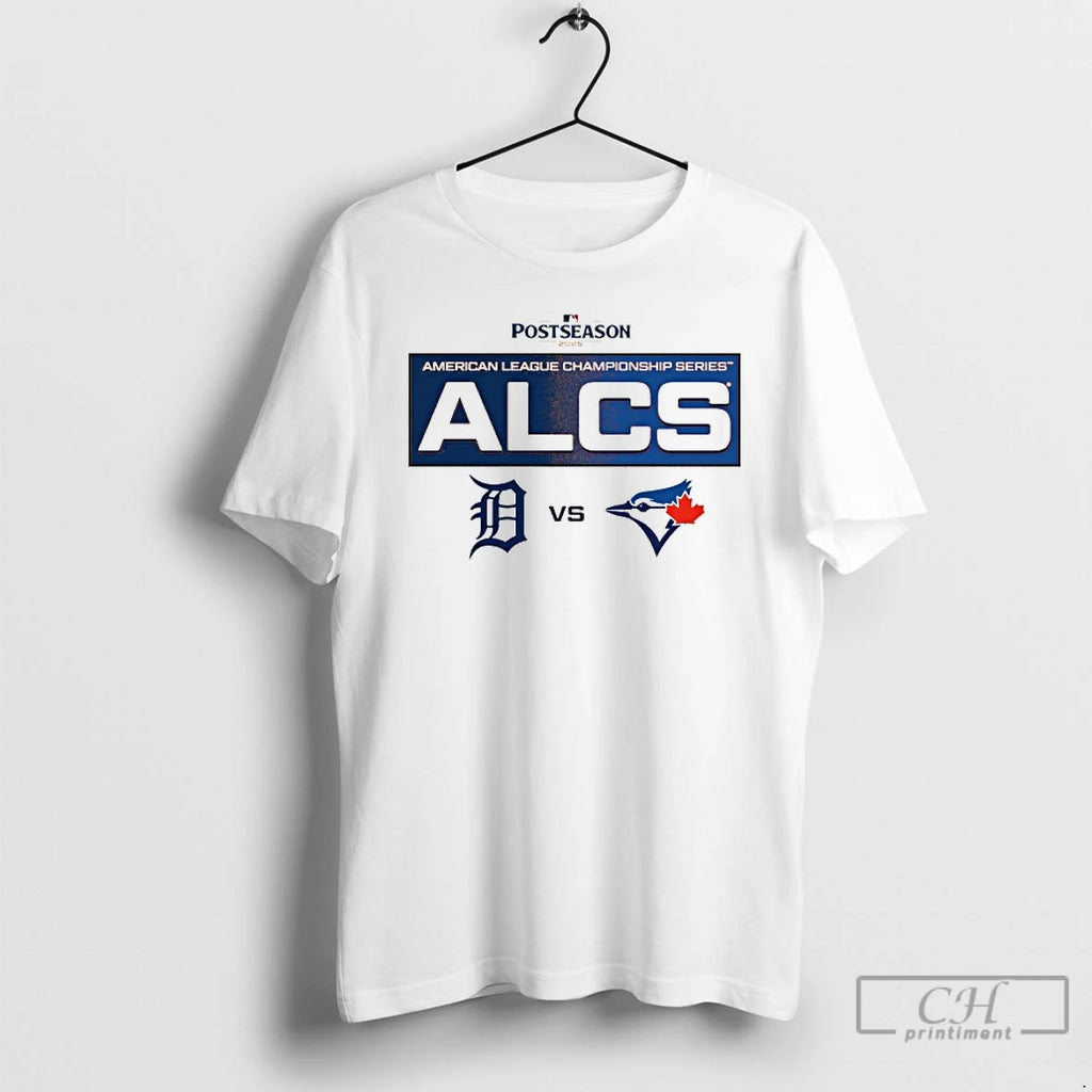Premium Detroit Tigers Vs Toronto Blue Jays 2025 Alcs Matchup Batters Box T Shirts