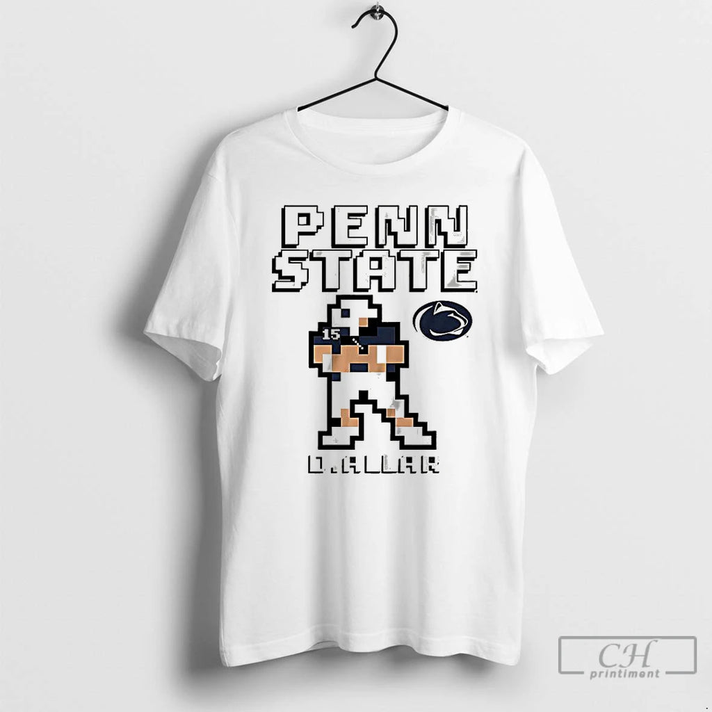 Premium Drew Allar Penn State Nittany Lions Football Retro Baller 8 Bit Style T Shirts