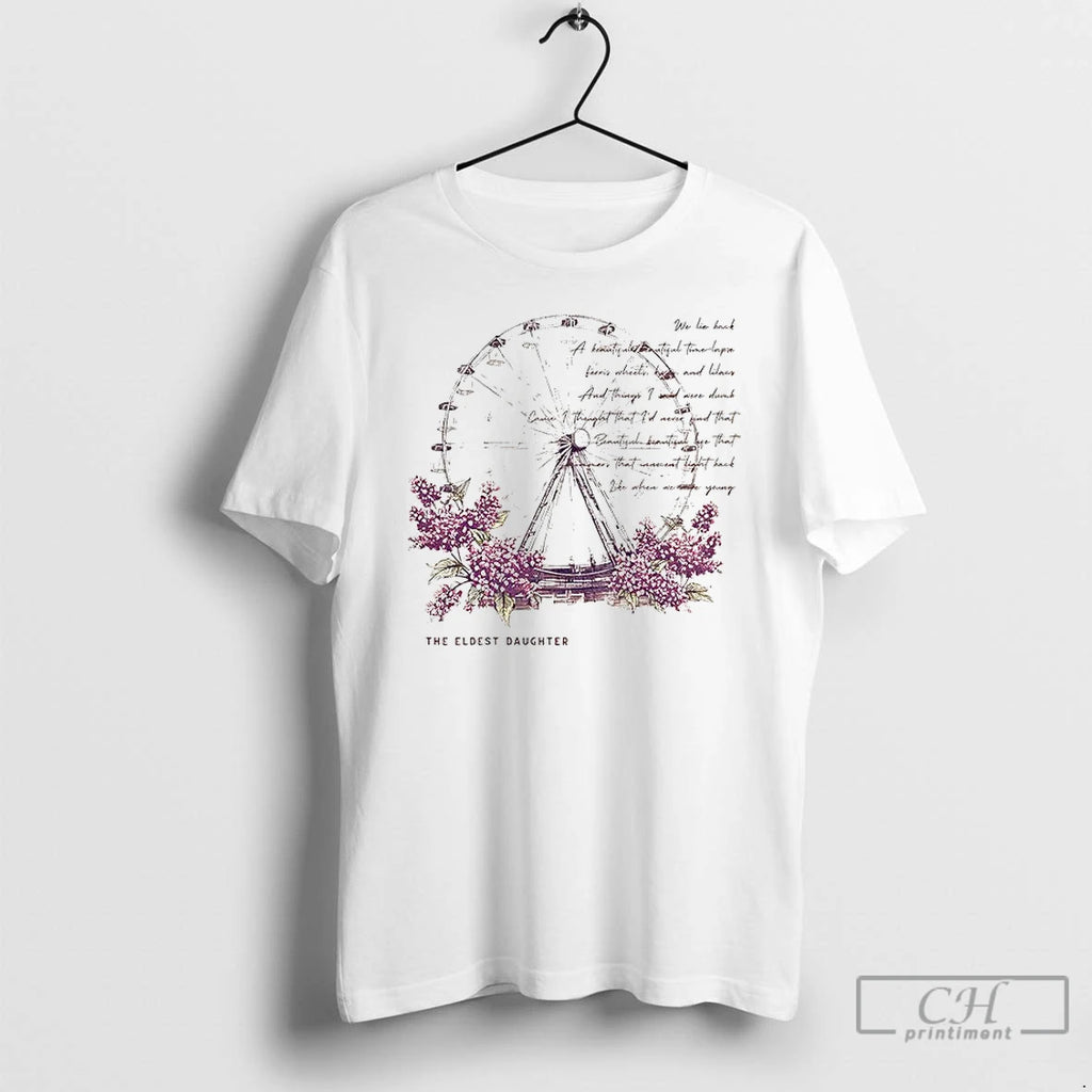 Premium Eldest Daughter Showgirl Lyrics Vintage Graphic T Shirts