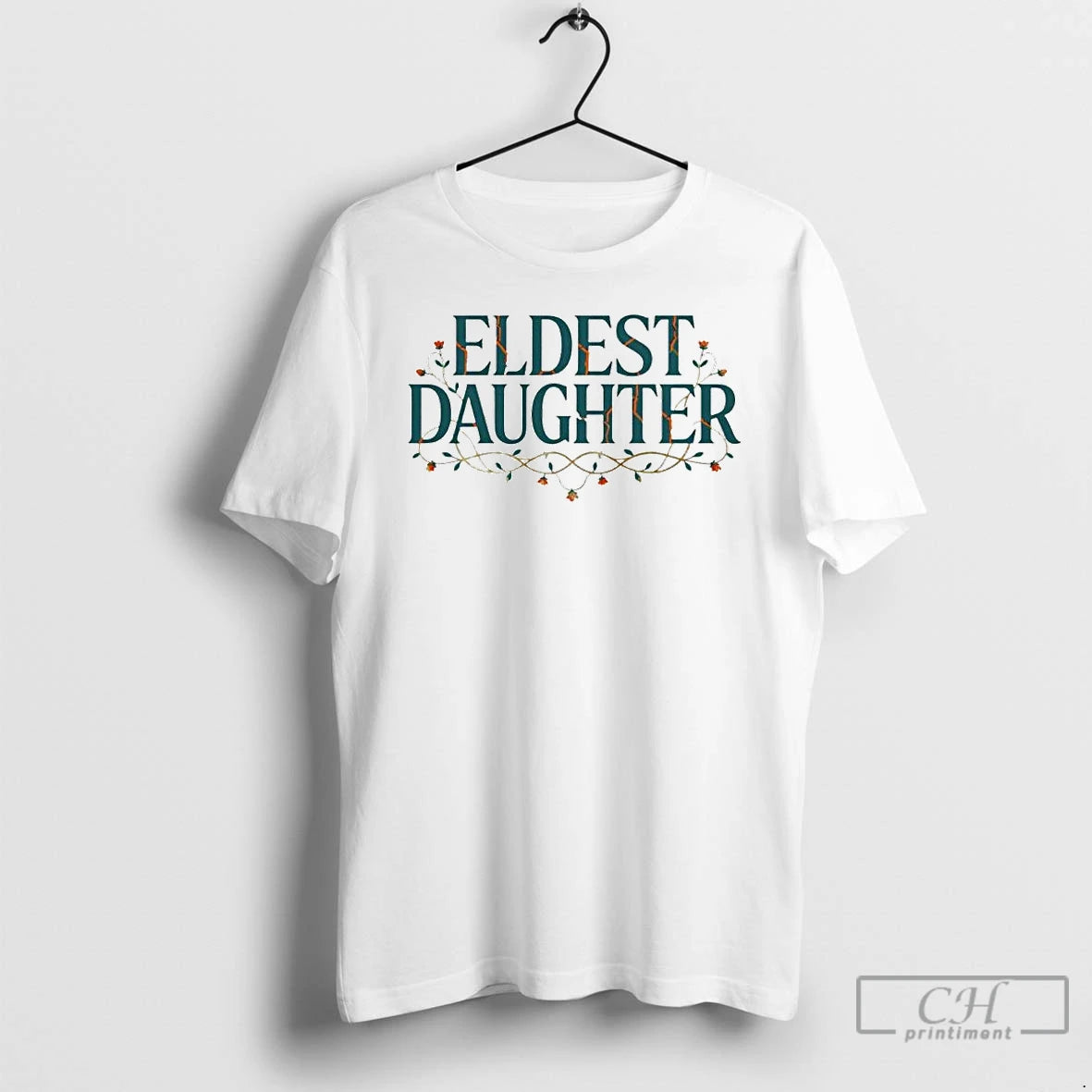 Premium Eldest Daughter Flower Ornaments T Shirts