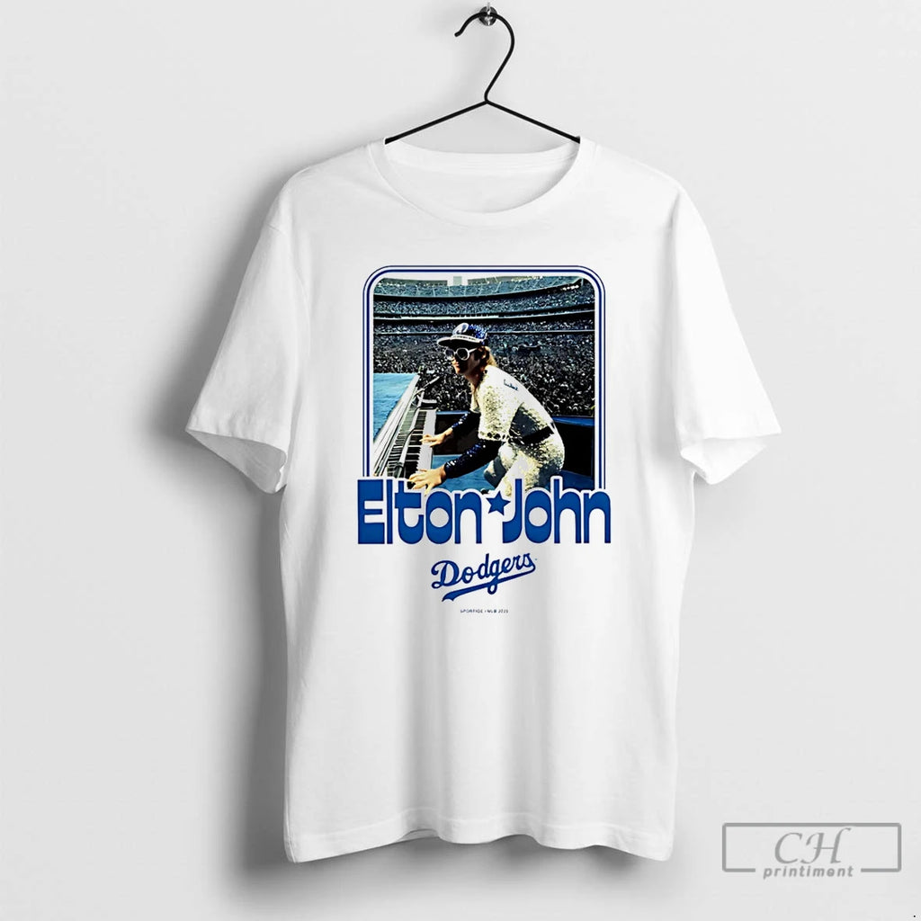 Premium Elton John X La Dodger Stadium T Shirts