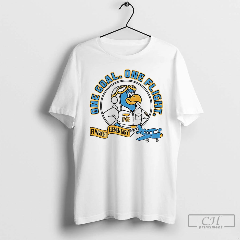 Premium Falcon Pride One Goal One Flight Ft Wright Elementary T Shirts
