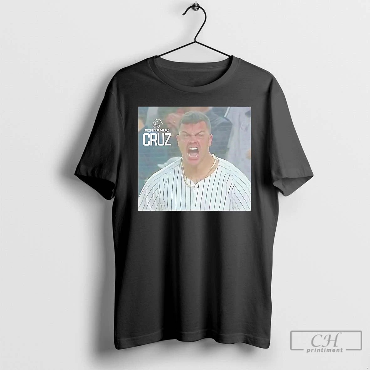 Premium Fernando Cruz Shout Hype Signature Yankees T Shirts