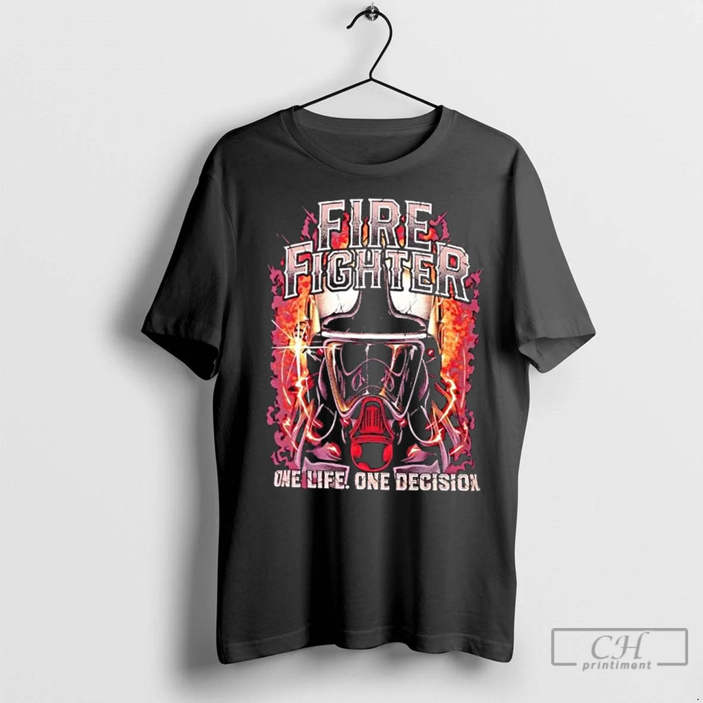 Premium Firefighter One Life One Decision