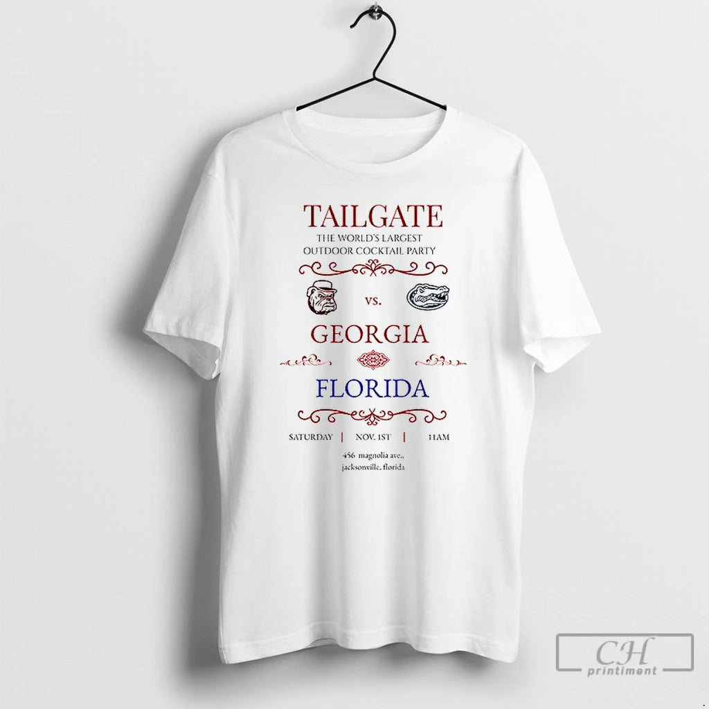 Premium Florida Gators Vs Georgia Bulldogs Tailgate The Worlds Largest Outdoor Cocktail Party T Shirts