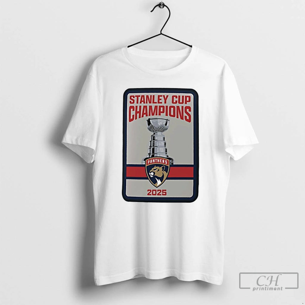 Premium Florida Panthers 2025 Stanley Cup Champions Banner Raising T Shirts