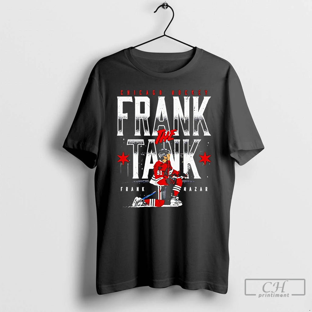 Premium Frank Nazar Chicago Hockey Frank The Tank Graphic T Shirts