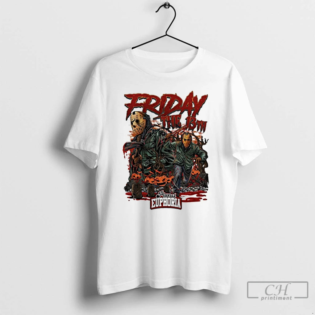 Premium Friday The 13th Halloween Movie Graphic T Shirts