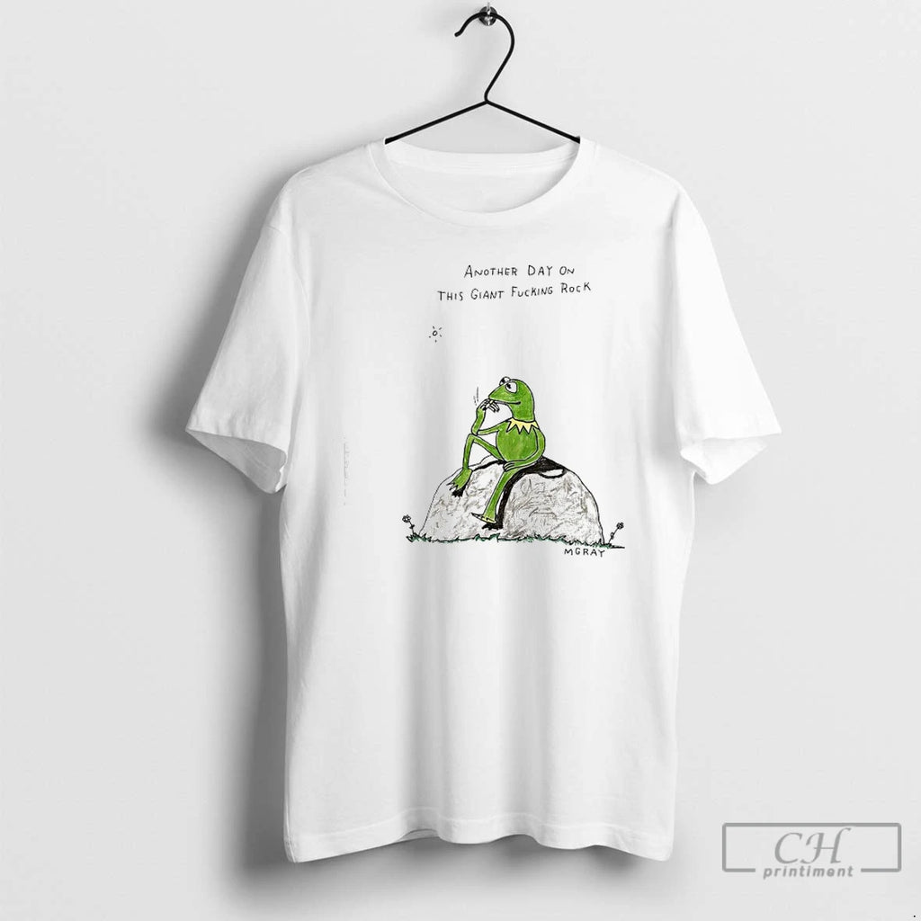 Premium Frog Another Day On This Giant Fucking Rock T Shirts