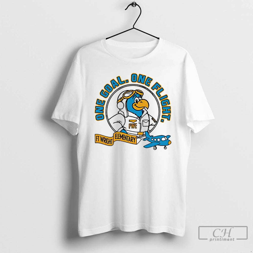 Premium Ft Wright Elementary One Goal One Flight T Shirts