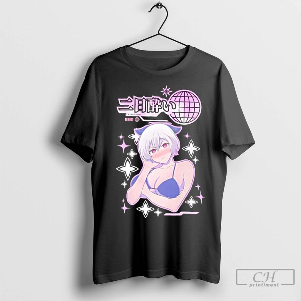 Premium Futsukayoi Anime Girl Aesthetic Vaporwave
